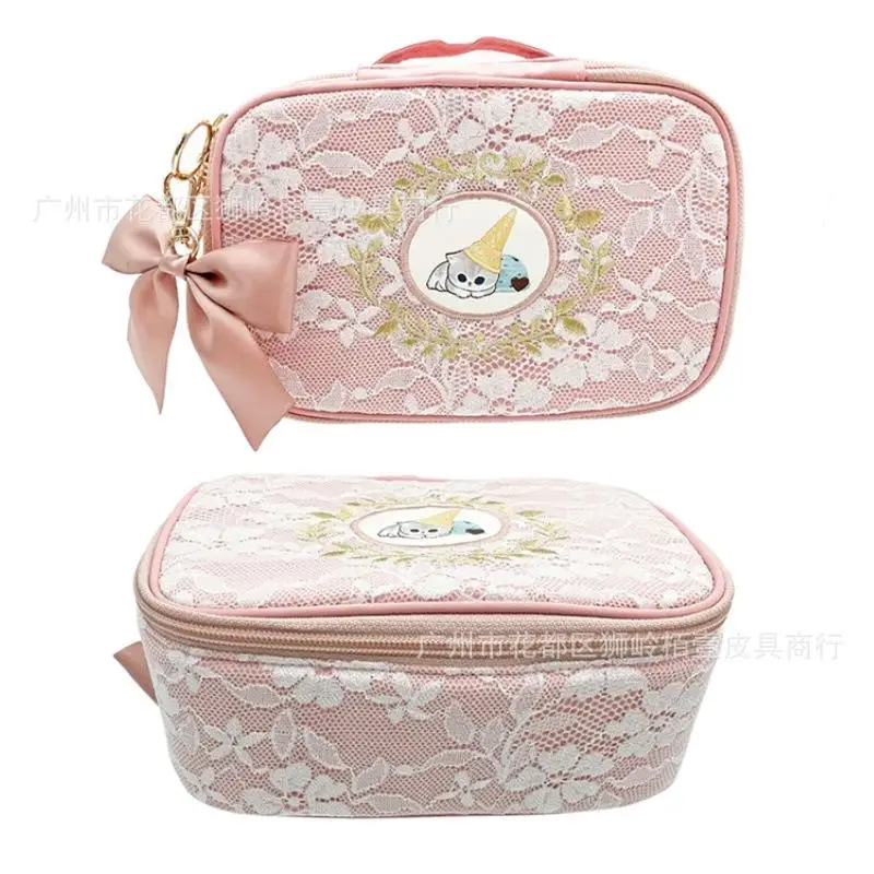 Kawaii Mofusand Cosmetic Bag Handbag Storage Bag Desktop Storage Bag Laceization Cartoon Large Capacity Birthday Gift For Girls