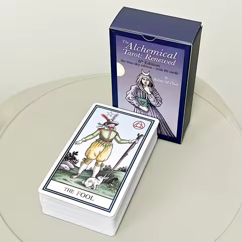 The Alchemical Tarot Renewed 6th Editiona 80-card Tarot Deck Links Between Alchemical Symbolism and Traditional Imagery 12*7cm