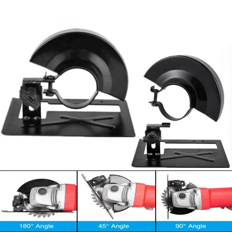 Thickened Steel Angle Grinder Bracket Cutting Machine Base Protection Cover Angle Grinder Convert To Cutter Woodwoking Tool image 5
