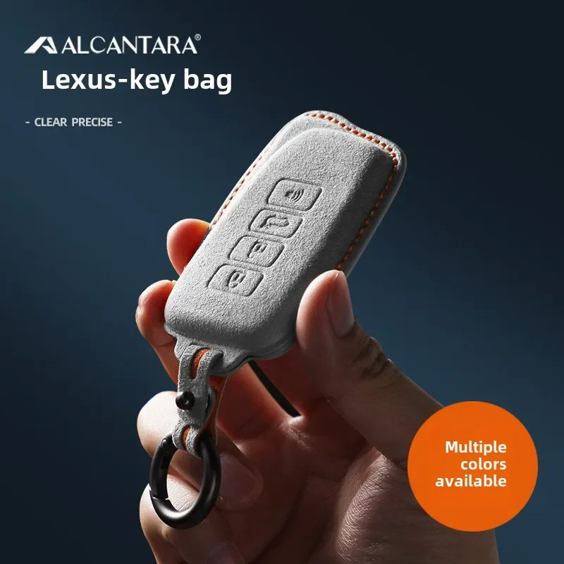 

For Lexus Nx200/es200/rx300h Lexus Alcantatra Flip Fur Car Key Case Car Protection Key Case Key Protection Case, Car Supplies