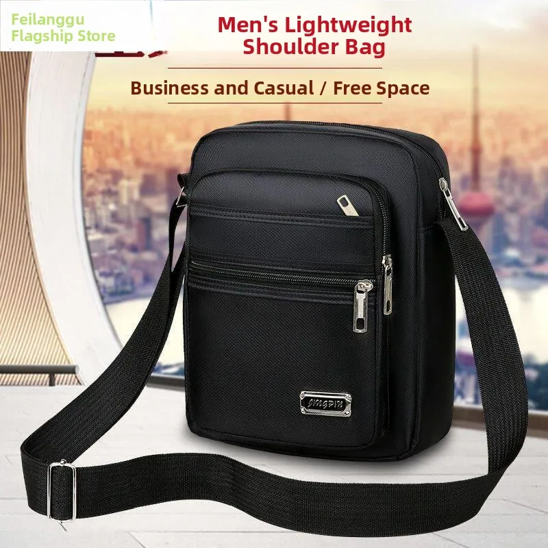 

Oxford Cloth Canvas Men's Shoulder Bag Casual Crossbody Business Bag Small Size Men's Bag Leisure Sling Bag for Men