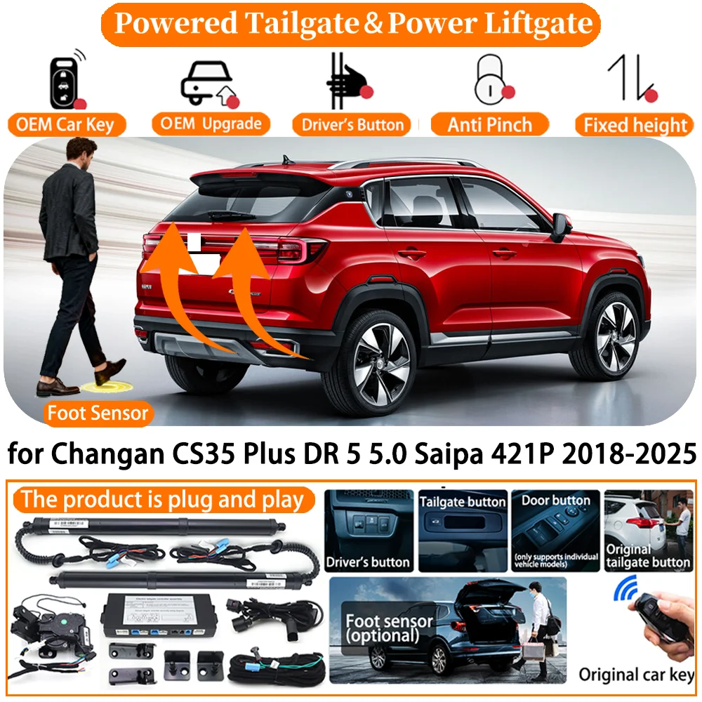 

Car Powered Tailgate for Changan CS35 Plus DR 5 5.0 Saipa 421P 2018-2025 Automatic Electric Power Tailgate Tail Gate Lift kit