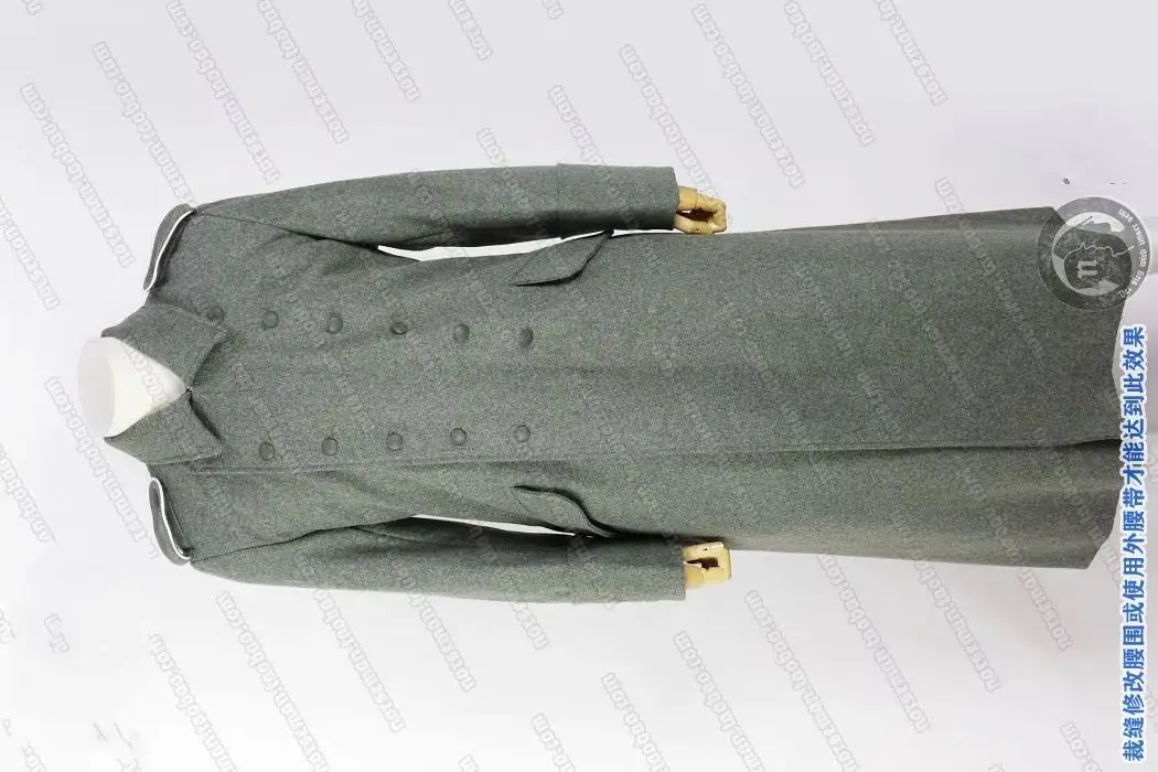 군사 복제품 2차 세계대전 독일군 WH M40 1940 필드 그레이 울 그레이트코트 코트 (히어 보병 EM 어깨판 포함) 유니폼