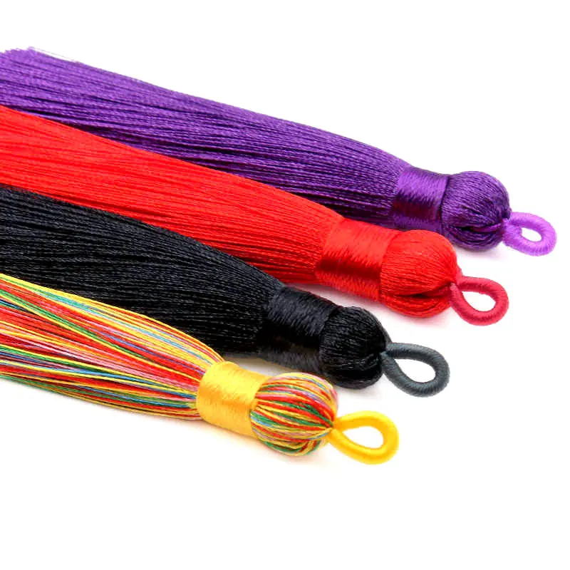 5Pcs 85mm Colorful Silk Tassel Pendant For Party Home Curtain Decoration Craft DIY Earrings Jewelry Bookmark Making Accessories