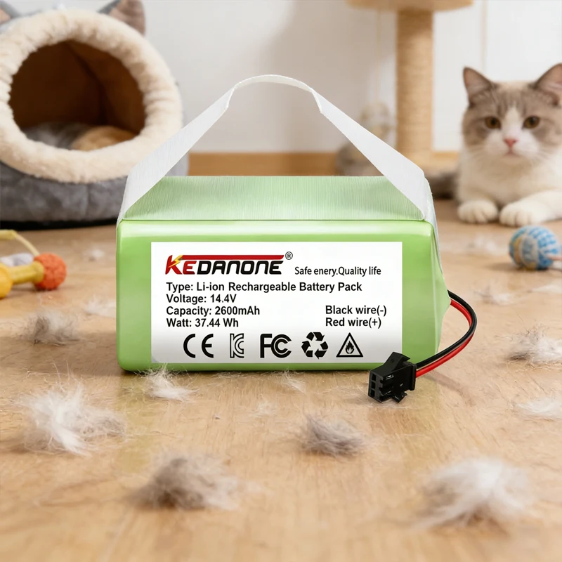 

⚡️ Аккумулятор Li-ion 4S1P 14.4V 4000mAh для Conga Excellence 990 1090, Ecovacs Deebot N79S N79 DN622, Eufy Robovac 11 11S 12 35C X500