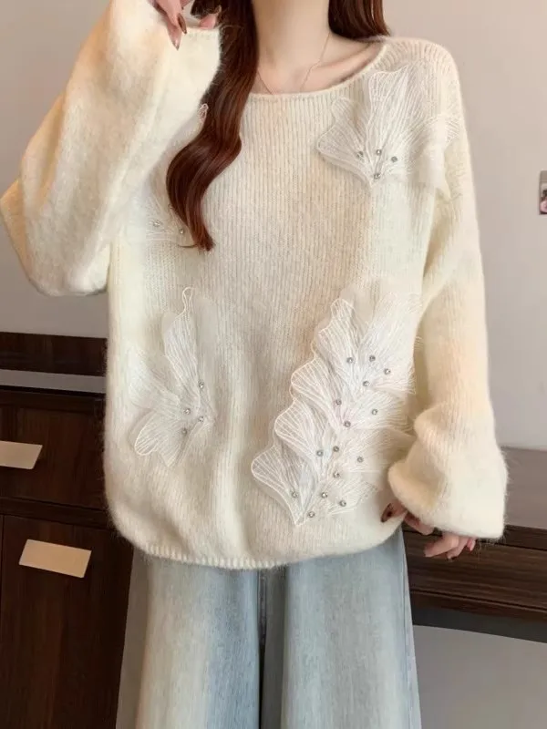 

Тяжелый мягкий уютный осенне-зимний женский вязаный свитер, внутренняя одежда, на подкладке Fce, большой размер, плюс мм, базовый слой, топ