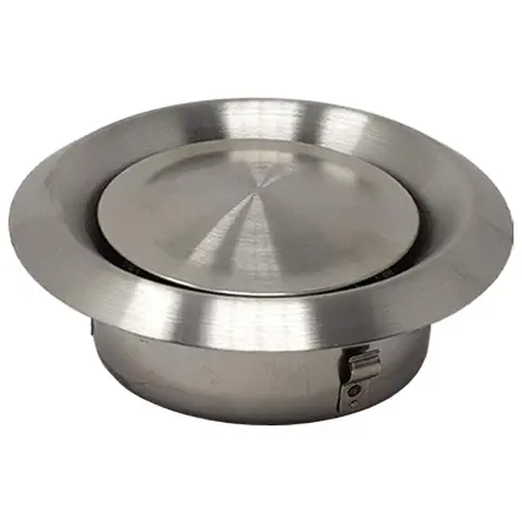 환기 포트 스테인레스 스틸 벤트 공기 배출구 금속 커버 배출구 벽 공기 벤트 100 125 150mm 에어컨