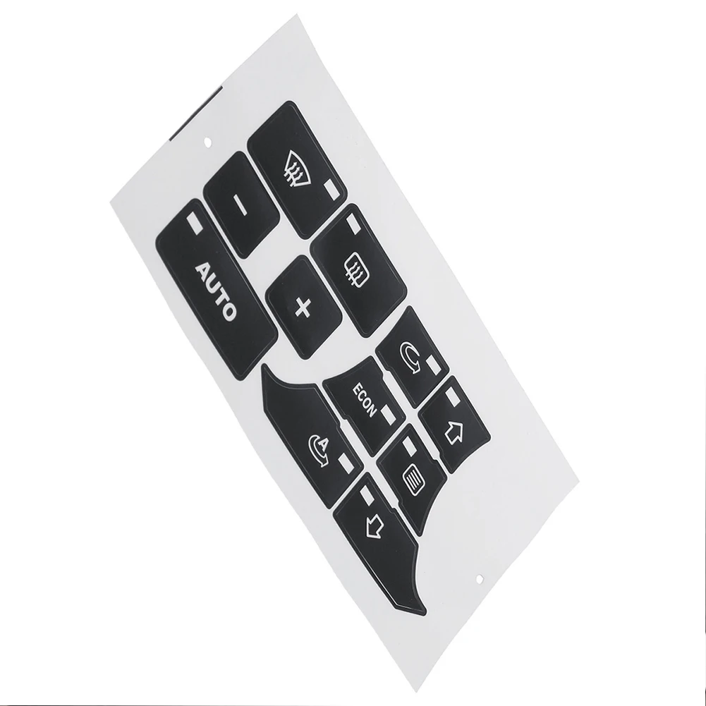 Button Repair Car Sticker Front 1pc Black High Grade Vinyl New For A3 8P Climate Control Sticker Auto Accessories