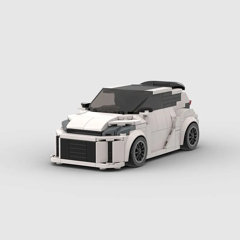 Sleek Mini Race Car Brick Building Set Hand-assembled Lightweight Sport Auto Model  Display Ideal Birthday Gift for Enthusiasts