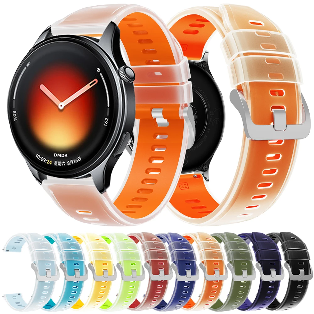 Silikonarmband für Xiaomi Watch S4 S3 S2 S1 Pro Mi Color 2 22mm Schnellverschluss Weiches Sportarmband für Xiaomi Watch 5 2 Pro Armband