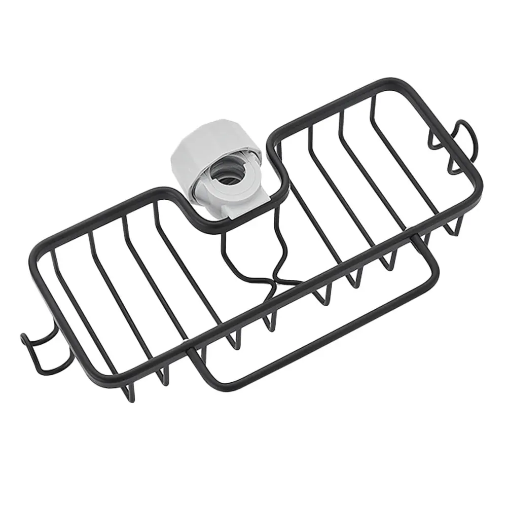 Drain Basket for Kitchen Sink Rack Faucet Storage Organizer Dust Cloth Holder Draining Water Tap