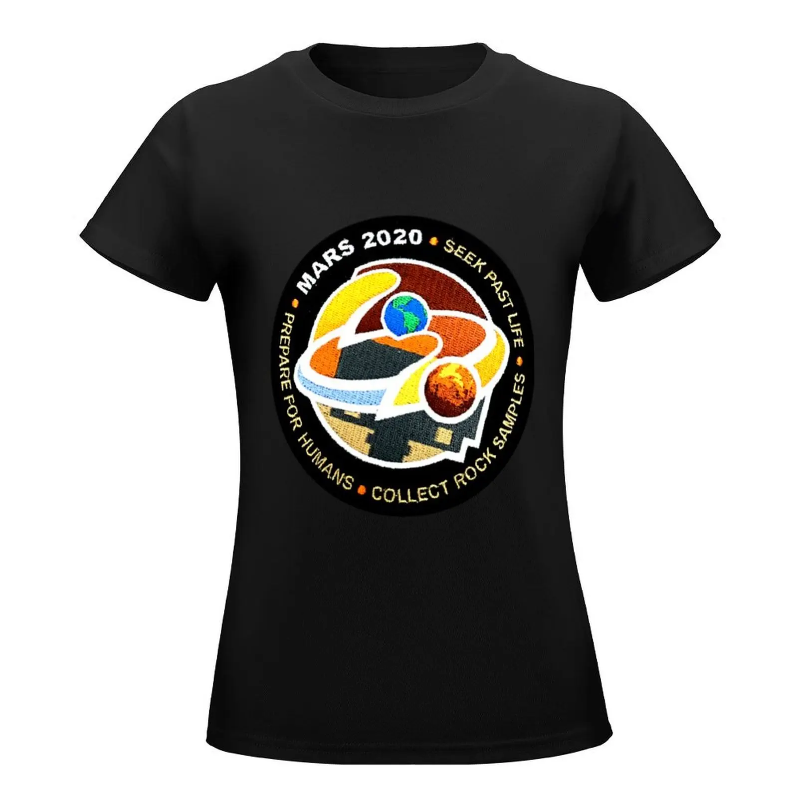 Mars 2020 Logo T-Shirt Short sleeve tee oversized Aesthetic clothing t shirts for Women