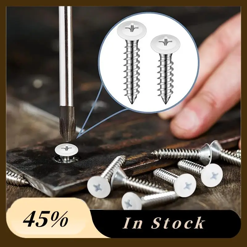 

A60Z Top Wood White Sheet Metal Screw Thread Truss Head Fast Self Tapping White Pan Cabinet Screws Carbon Steel White Screws