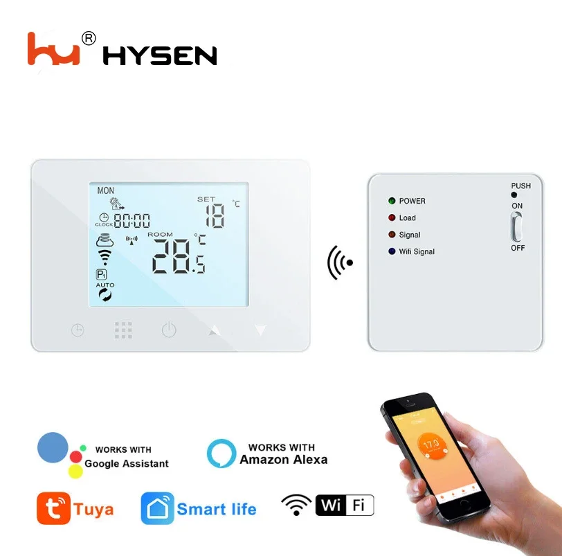

HY09RF Smart Room Wireless Thermostat Programmable Wireless Remote Control Tuya WIFI 220V 3A For Gas Boiler Water Heating