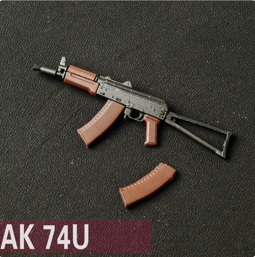 

1/12 Soldier Scene Accessories AK74U Weapon Props Resin Parts Model Toy For 6'' Action Figure Doll Body In Stock Collectible