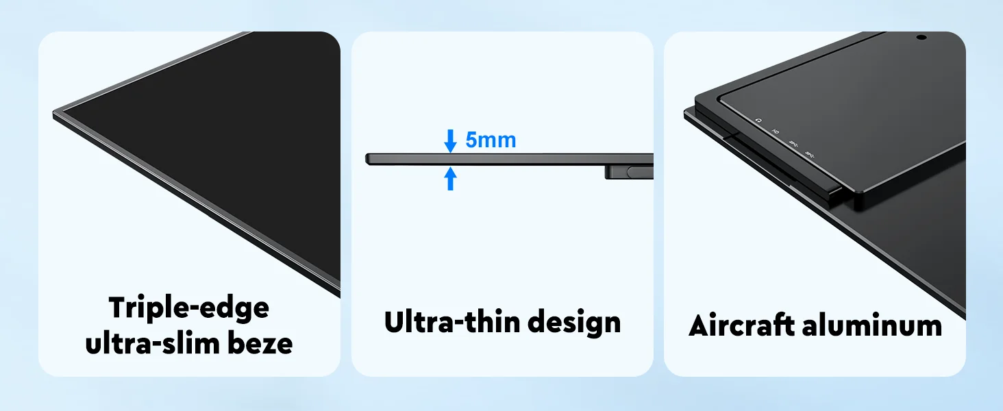 UPERFECT 24 Zoll 120 Hz tragbarer Gaming-Monitor FHD 180 ° Einstellbares großes Laptop-Display, externer zweiter Bildschirm für PC-Telefon, Steamdeck – Detail 14