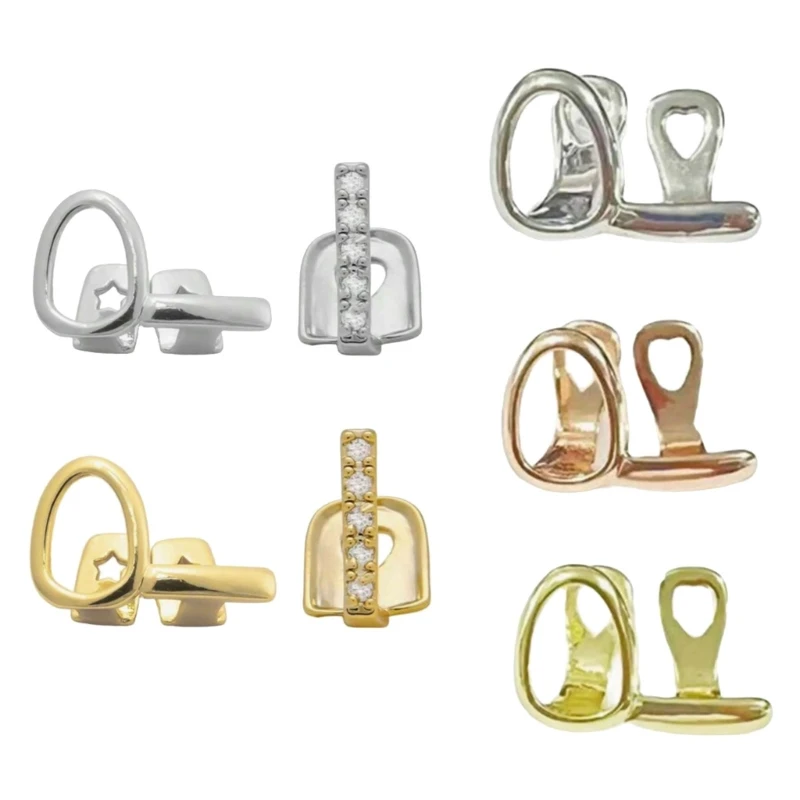 

Brass Electroplated Steel Dental Accessory Minimalist Double Color Jewelry Design