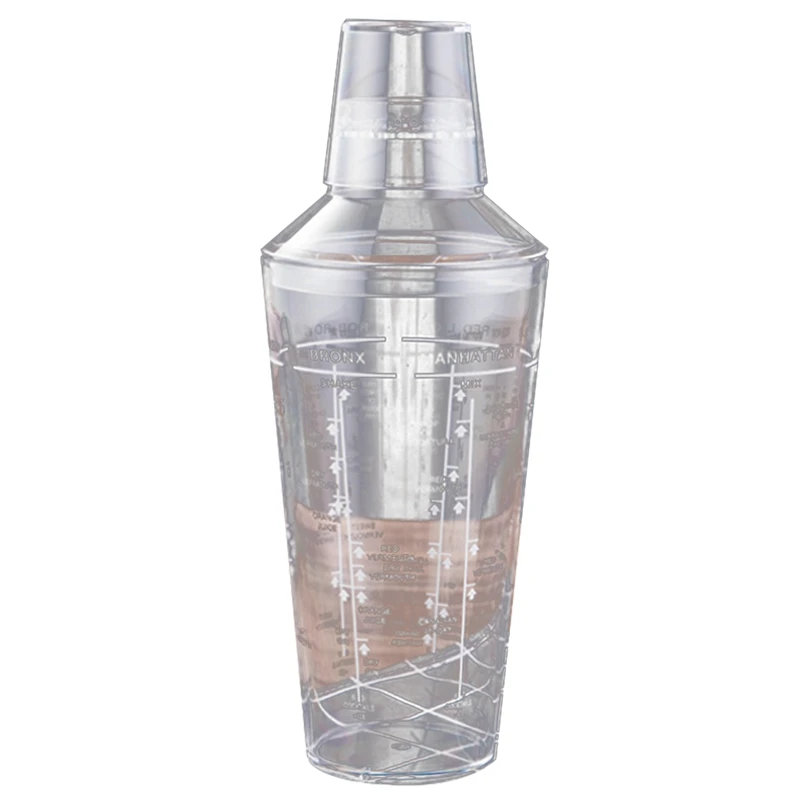 

700Ml Food-Grade PC Transparent Shaker Grams Pot Scale Cup, Bar Household Cocktail Shaker,Bartender Accessories