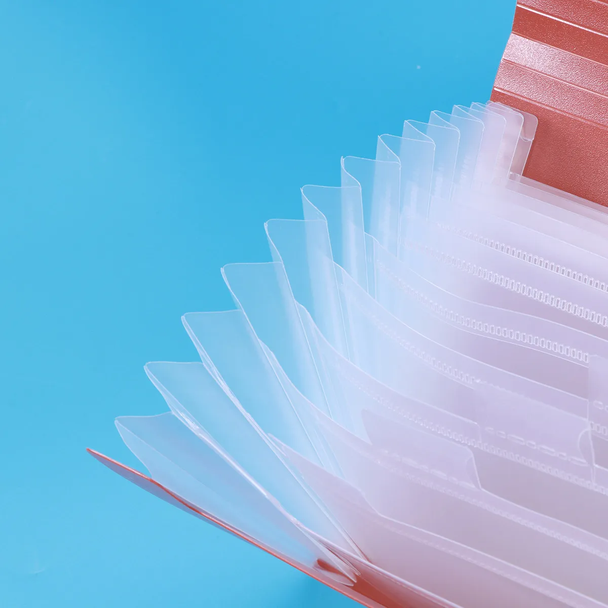 

13 Pockets Premium PP Expanding Accordion File Folder Waterproof Document Organizer for Office Study with Colorful Labels Maroon