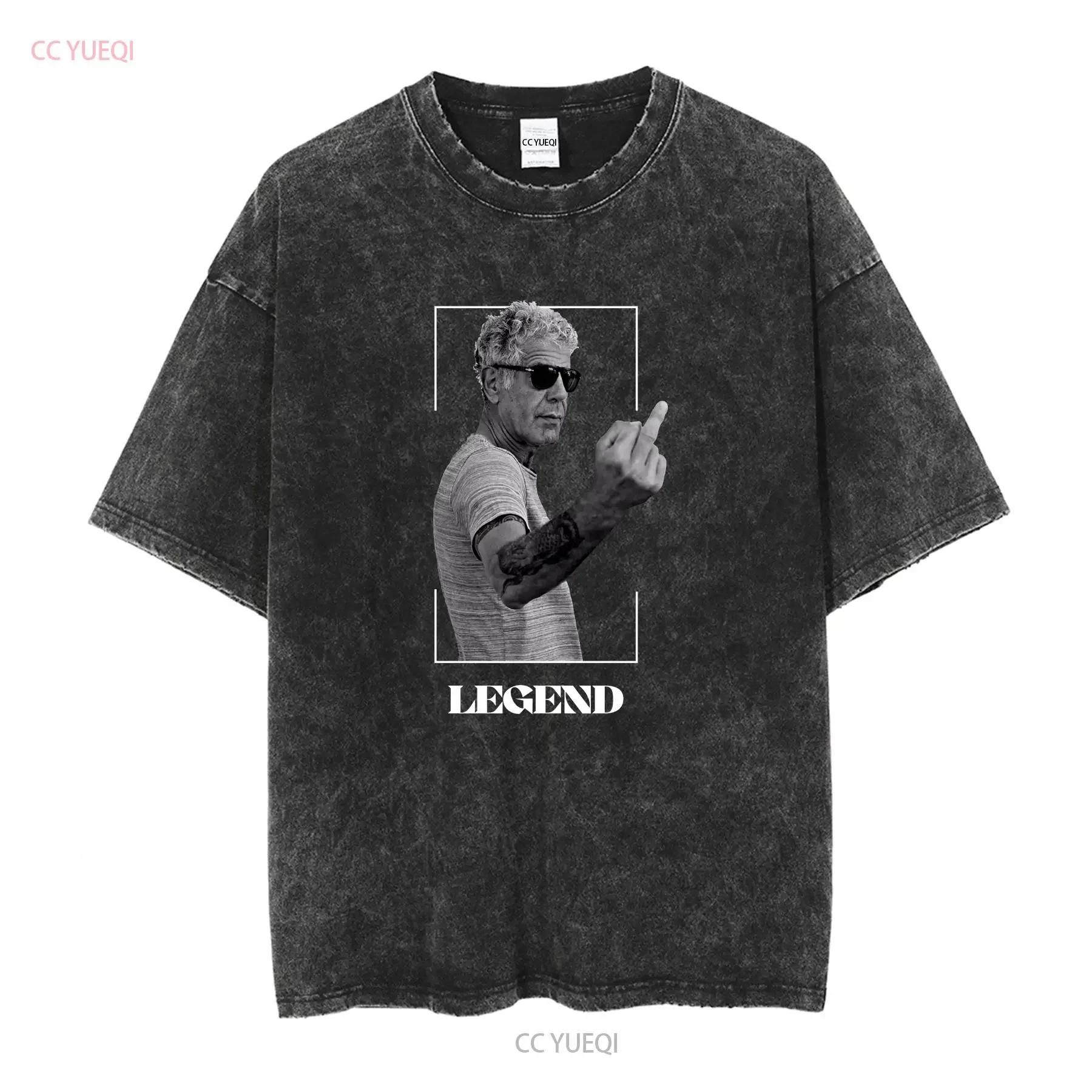 Anthony Bourdain T Shirt Parts Unknown Fan Foodie Travel Legend vintage Washed Comfortable streetwear Breathable Stylish