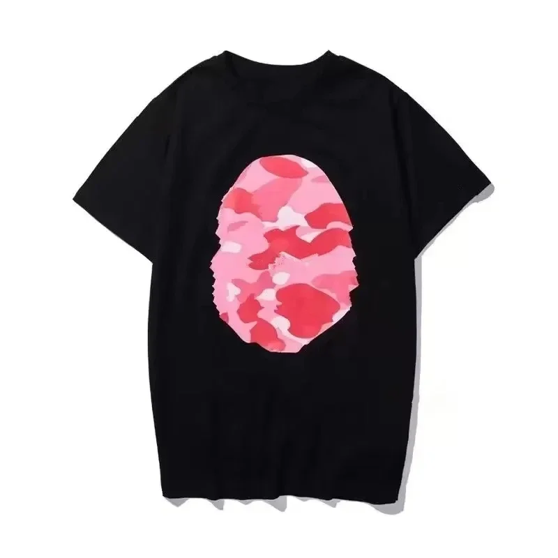 

Artistic color block multi-color crew neck short sleeve T-shirt 100% cotton hip Hop today summer new 2025 fashion clothing