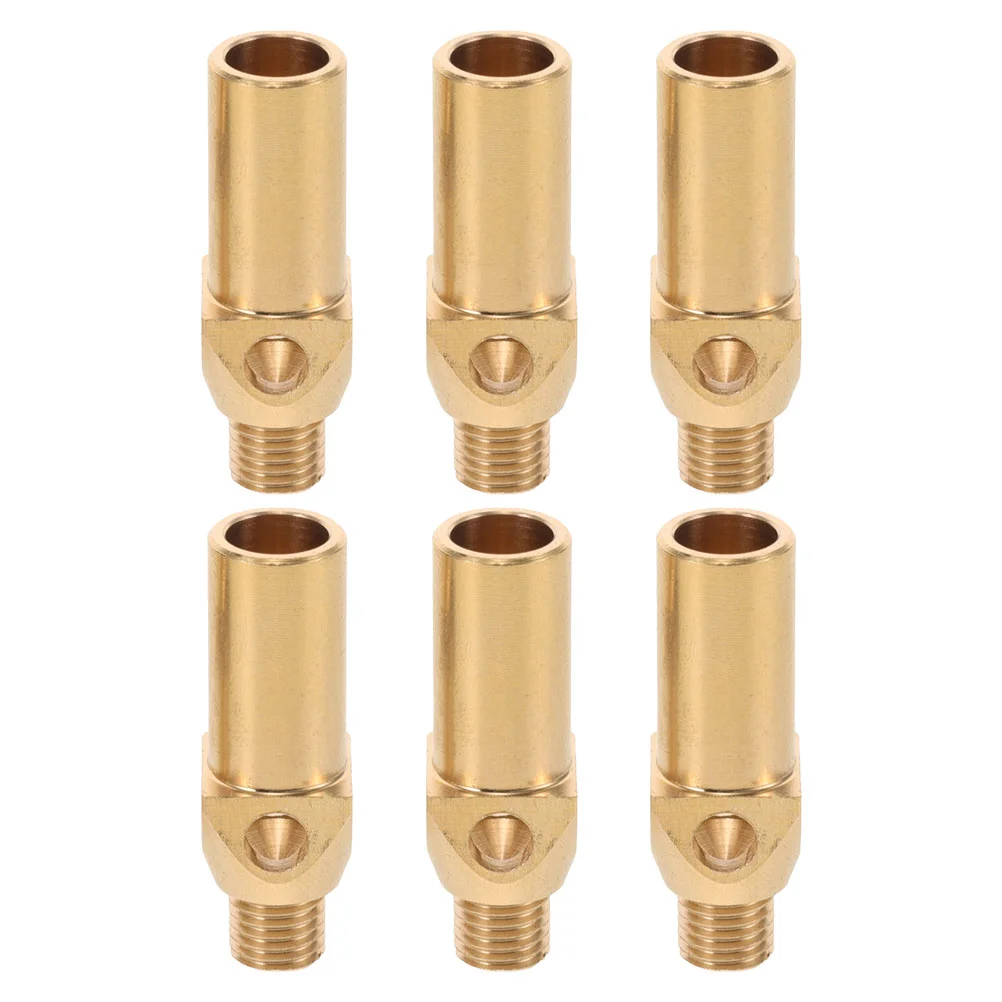 

6pcs Brass Propane Gas Jet Nozzles for Wok and Grill for Gas Burners and Patio Heaters Quick Connect Fitting Replacement Parts