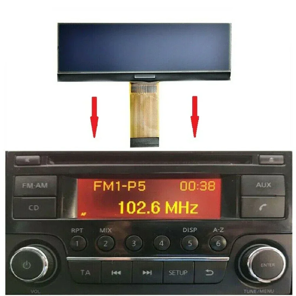 Car Radio Replacement LCD Screen Display Pixel Repair  For Nissan Qashqai Juke Micra Navara NV200 For Suzuki Equator