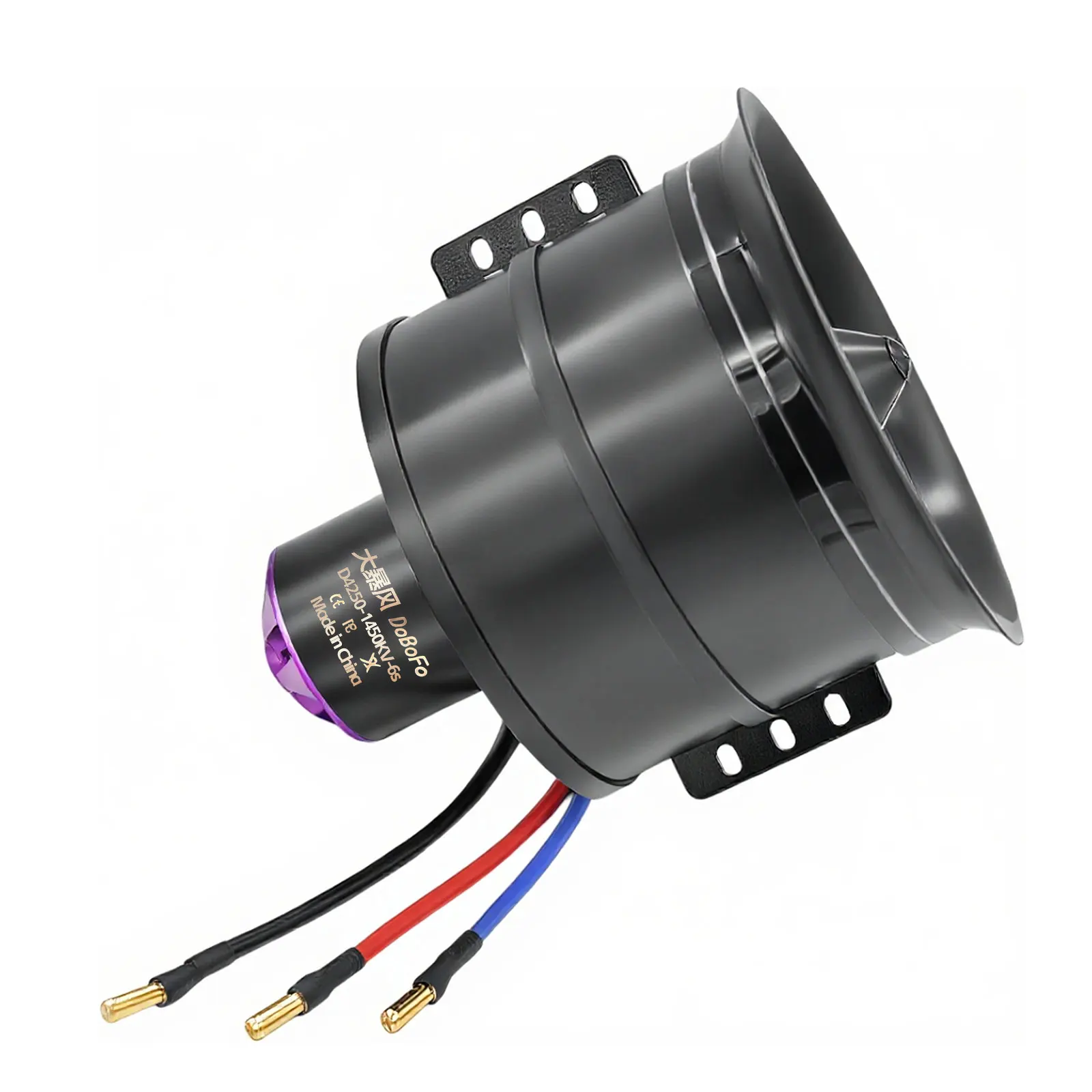 Ventilador canalizado de 12 lâminas EDF de 90 mm com motor sem escova RC 1450KV com controlador de velocidade elétrico 120A ESC 3-6S para avião a jato RC