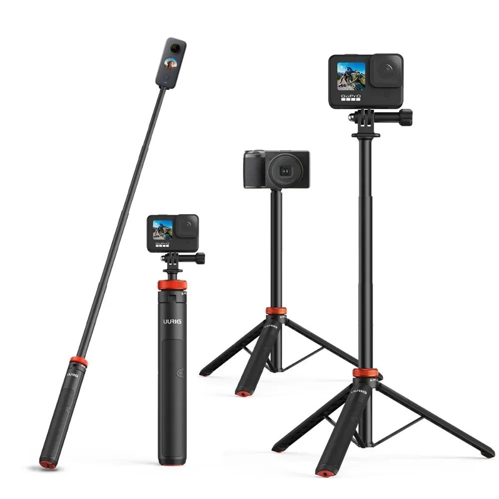 

TP-03 130cm Selfie Stick Tripod for Insta360 X3 X2 GoPro Max Hero 12 11 10 9 Extendable Phone Tripod for iPhone Samsung