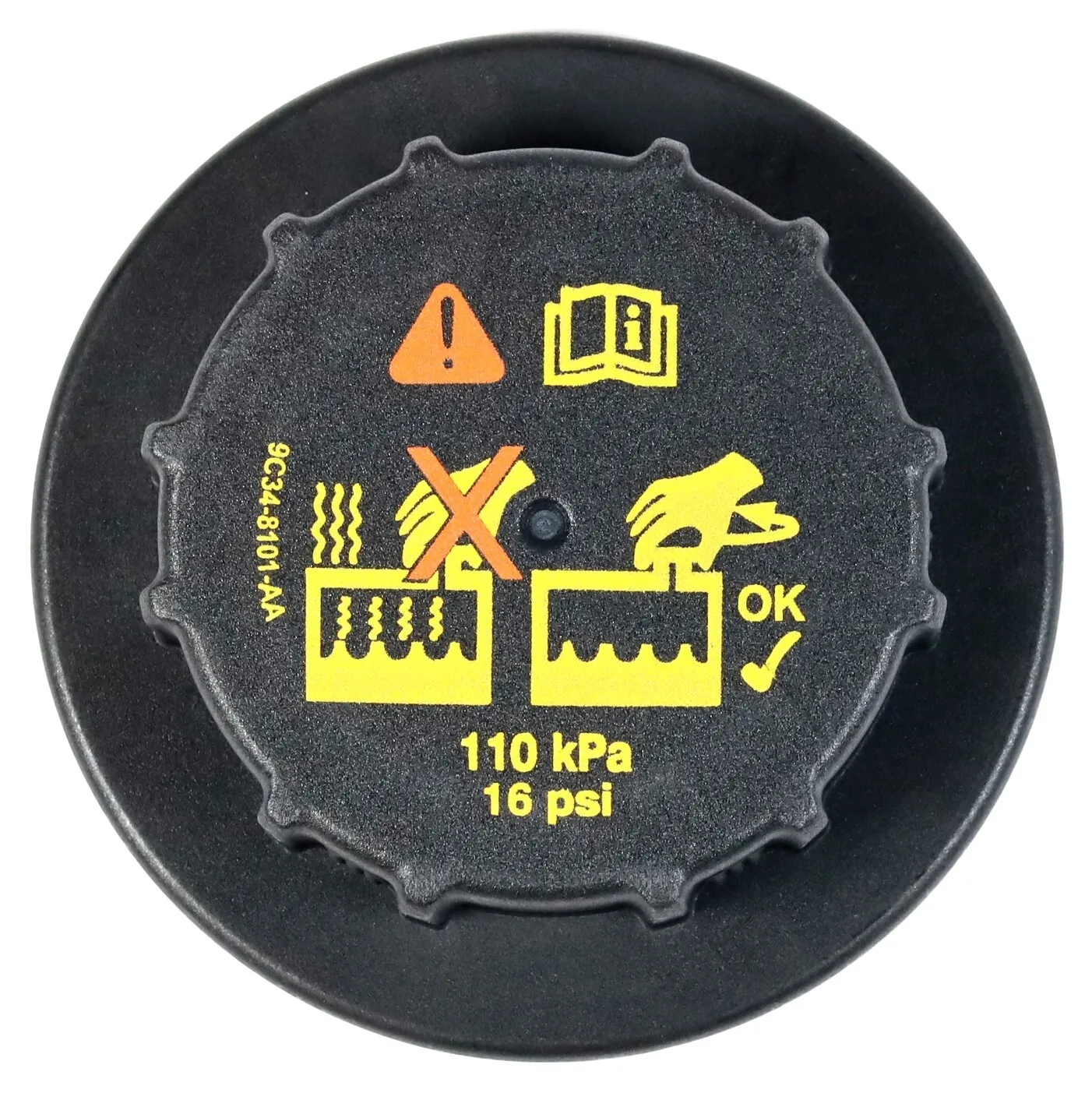 Replacement Coolant Overflow Bottle Cap for Ford 6.0L For Powerstroke Diesel 9C3Z8101B 9C348101AA for OEM Compatible with for