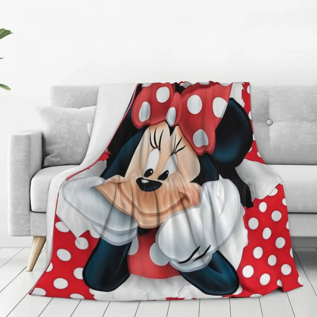 Warm Blankets Travel Animated Movie Mickey, Minnie Bedding Throws Flannel Bedspread For Couch Chair Graphic Sofa Bed Cover