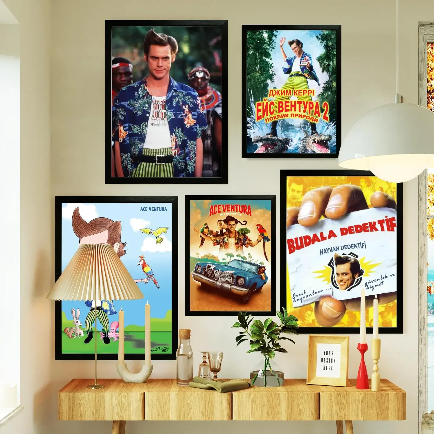 ace ventura when nature calls Movie Poster Prints Wall Art Canvas Painting Poster For Modern Family Living Room Home Decor