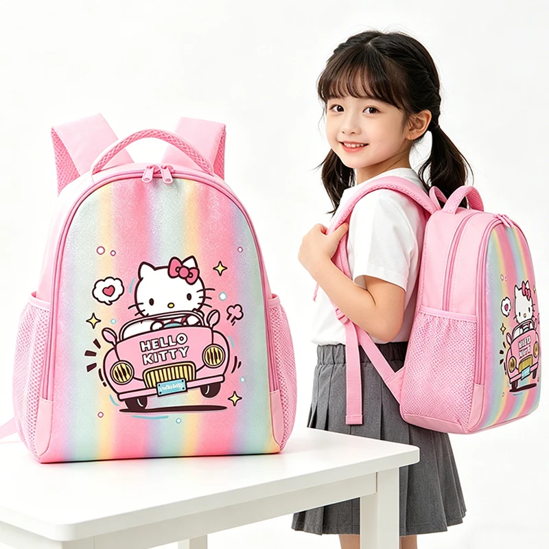 

Sanrio Hello Kitty Backpack Cartoon Character Print Shoulder Bags Student Kawaii Large Capacity Storage Bag Back To School Gifts