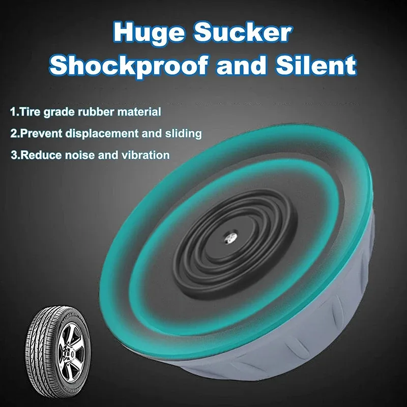 4Pcs Anti Vibration Washer Feet Pads, Non Slip Shock Absorbing Washing Machine Mat, Heightening Pads for Dryer Refrigerator