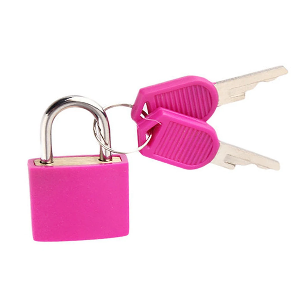 8pcs Travel Anti-Theft Lock Zinc Alloy Colorful Cabinet Lock 23MM Plastic Case Drawer Luggage Padlock for Home School Gym Office