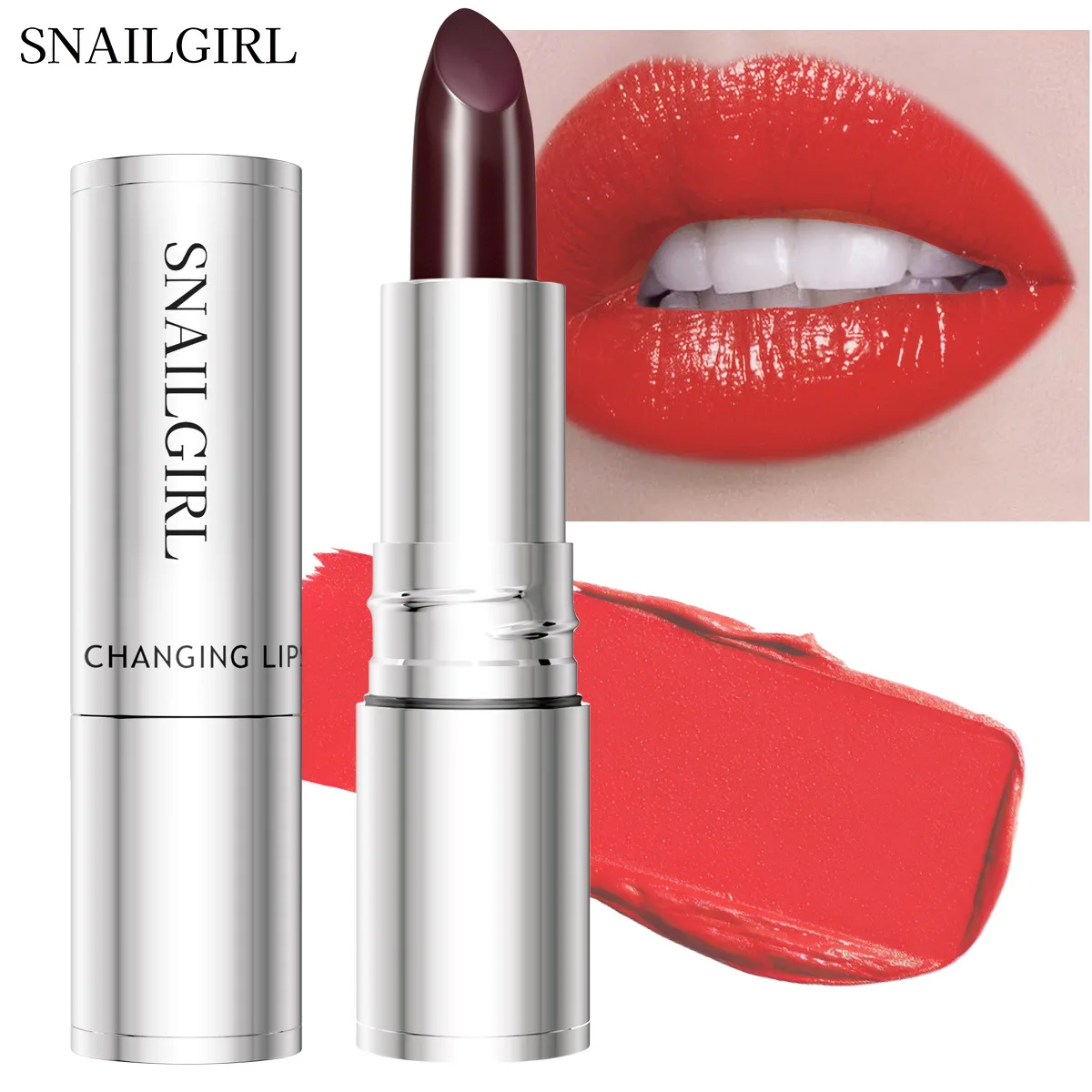 Gradient Black Rose Lip Balm Hydrating Moisturizing for Halloween Holiday Lipstick Long Wear Dark Color Makeup