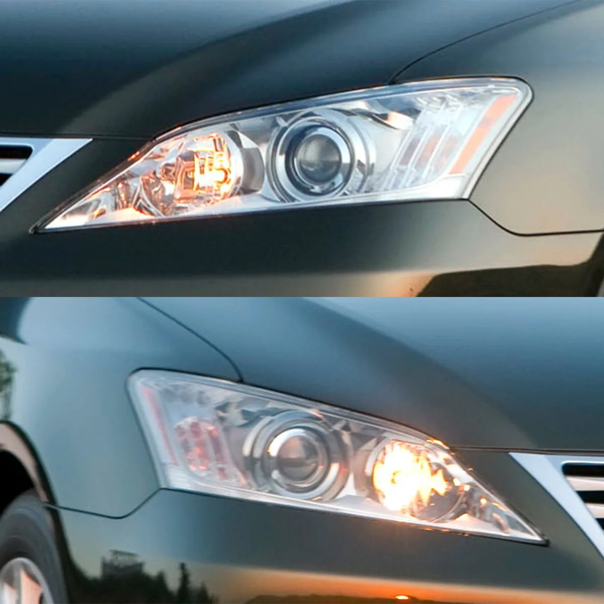 For Lexus ES350 ES240 2010 2011 2012 Pair Clear Headlight Lens Headlamp Cover Shell Direct Replacement lampshade