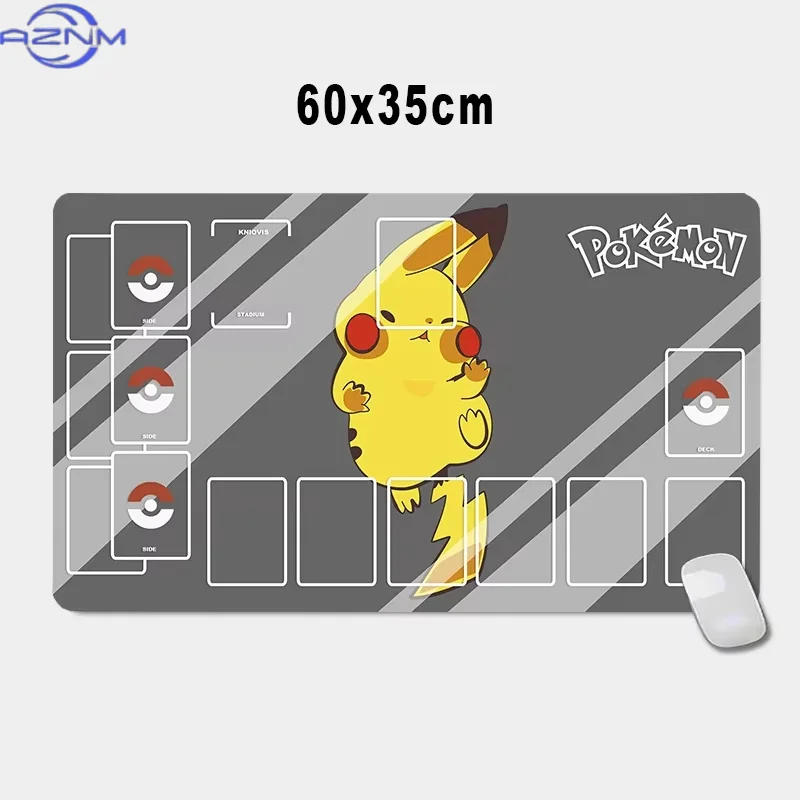 Pokeball Silhouette Collage mouse pad, Waterproof Non-slip Desk Mat, Pokemon TCG Zoned Battle Playmat