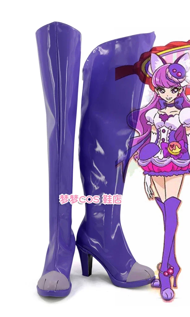 

Фиолетовые ботинки для косплея Honkai Impact 3, яэ Сакура, обувь на заказ, любой размер для унисекс, реквизит для вечеринки в честь Хэллоуина