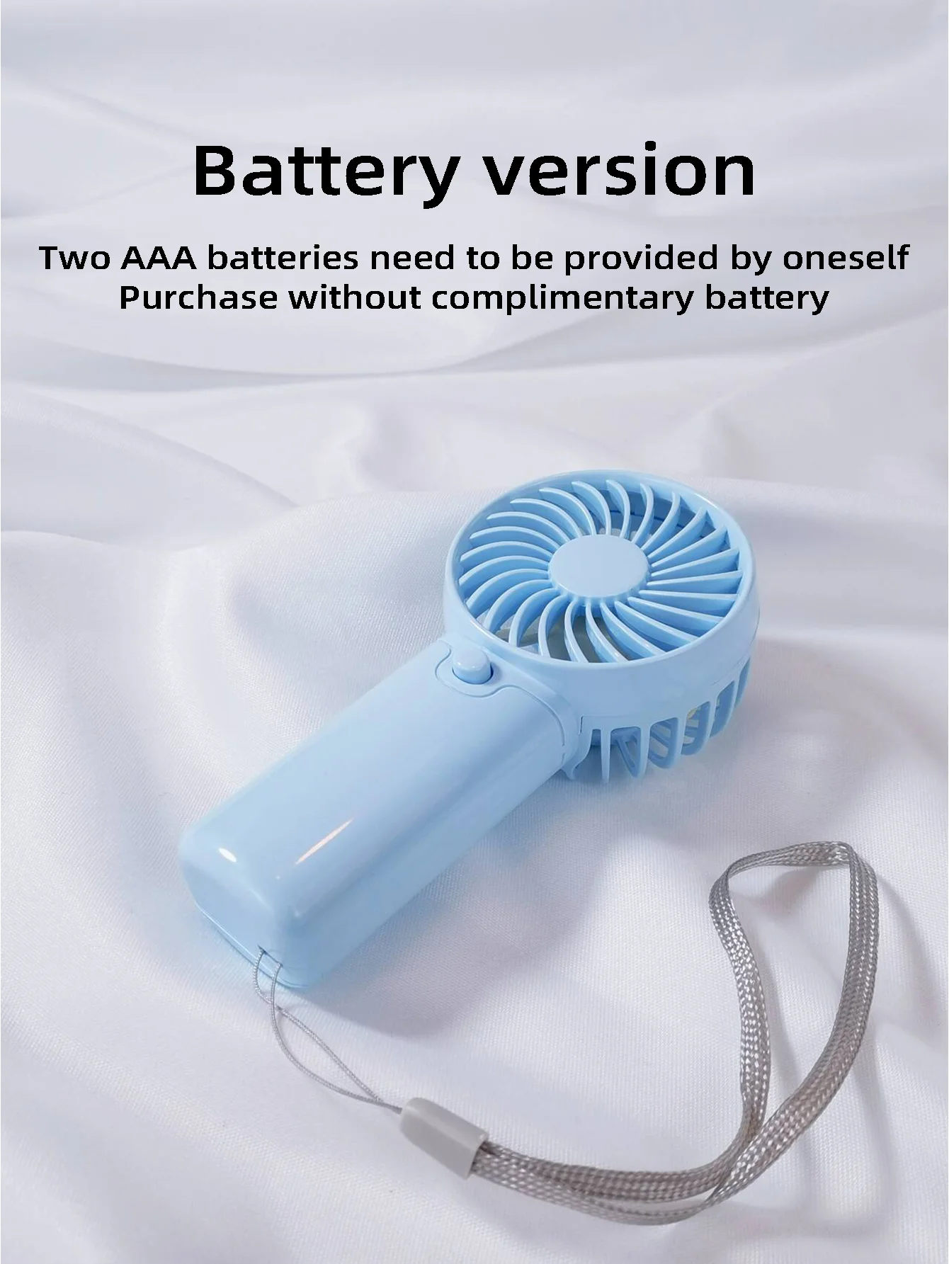 New Small Fan Portable Small Student Silent Handheld High Wind Mini Portable Handheld Dormitory Office Children's Fan