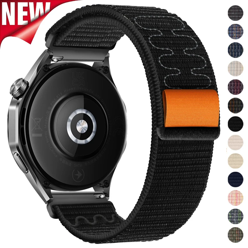 20mm 22mm Nylon Strap for Samsung Galaxy Watch 6/4 Classic Gear S3 6 5 4 40mm 44mm Bracelet for Huawei Watch GT3 4Pro Watchband