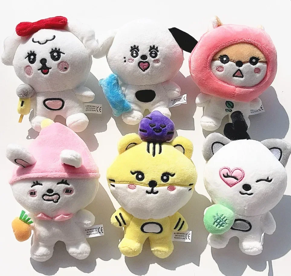 15cm Stayc peluche Kpop Stayc Sumin Sieun Isa Seeun Yoon J conjunto de muñecos de peluche llavero Stayc accesorios decoraciones colgantes de peluche