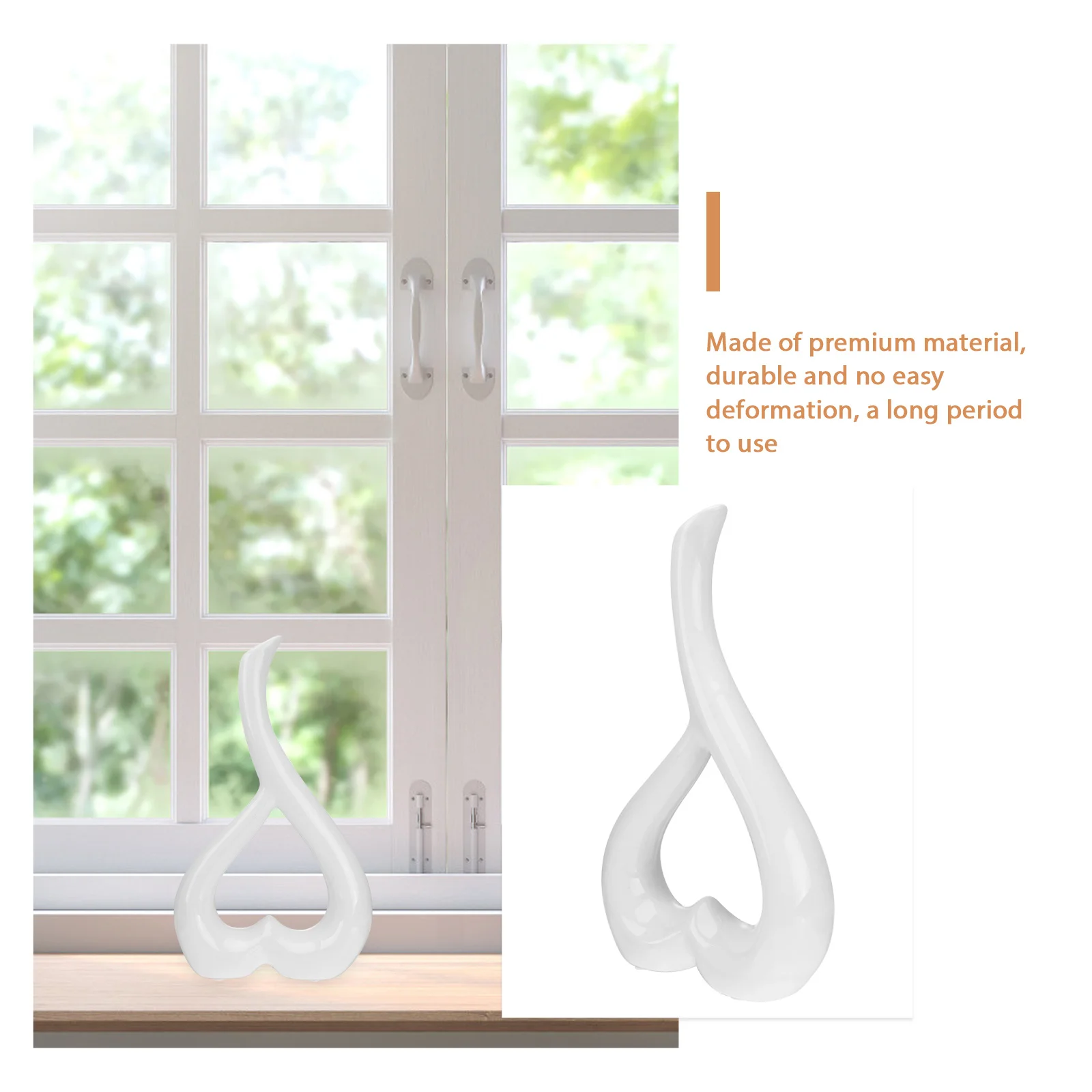 

1Pcs Ceramic Flower Vase Heart Shape Flower Receptacle Home Decoration Vase Decoration Ceramic Ornament