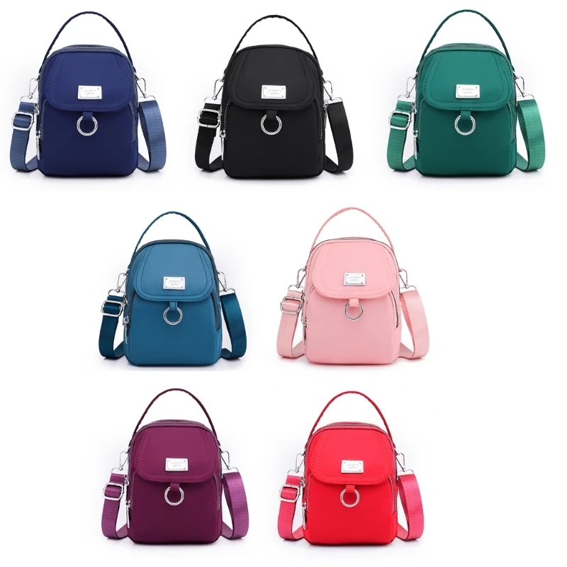 Mini bolso de 3 capas para mujer, pequeño bolso de hombro, bolso de mensajero, bolso con asa superior