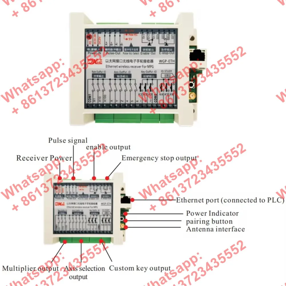 قلادة عقارب MPG لاسلكية وحدة تحكم عن بعد باستخدام الحاسب الآلي تدعم عرض التنسيق في الوقت الحقيقي لـ Simens PLC:S7-200/300/1200 #6