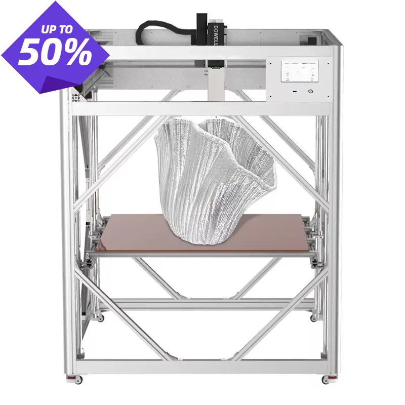 Hot Sale Large Scale Pellet 3d Printer 3 Stage Screw Extrusion Fast Granule Printer 3D With Auto Leveling Customized
