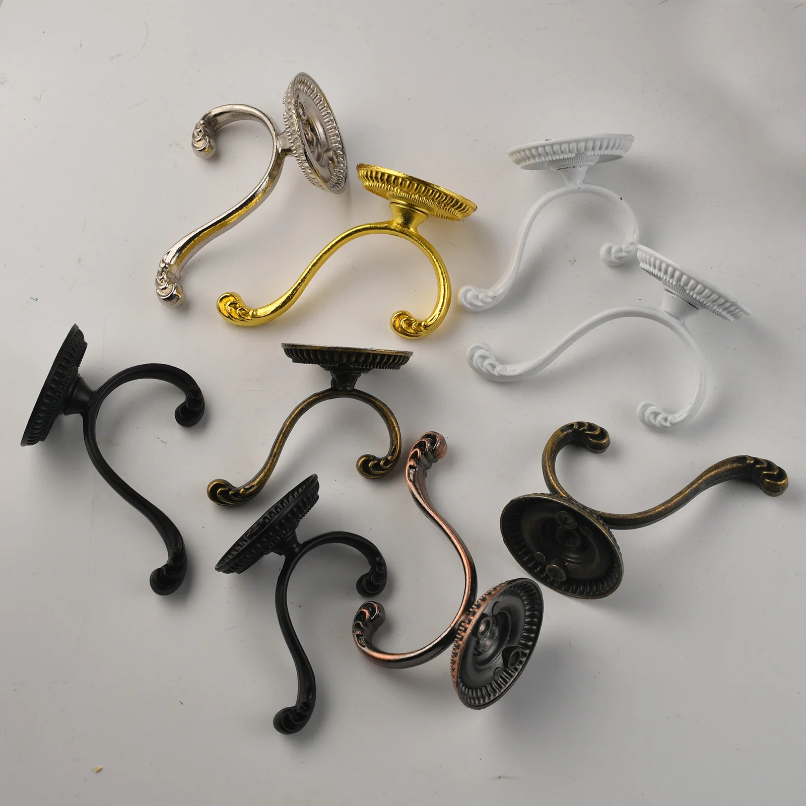 Antique and retro, all kinds of clothes hooks, hooks, cabinets, wardrobes, fancy bronze, fine mao new Chinese ordinary hooks