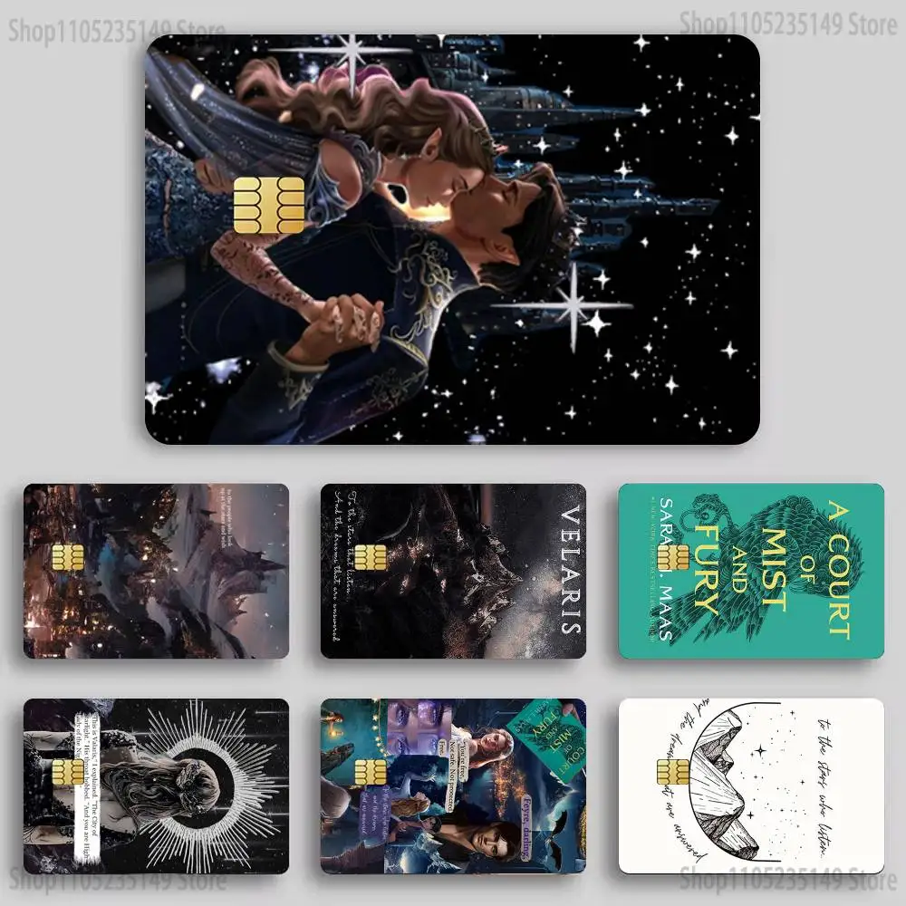

A Court of Mist and Fury Sticker Film Tape Skin for Credit Card Debit Card Cartoon Waterproof Stickers Small Chip