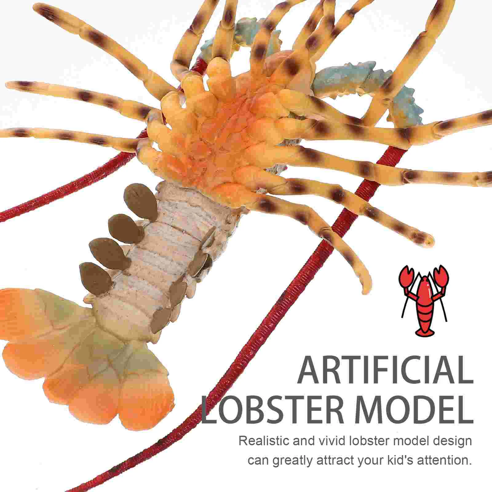 Lifelike Lobster Model Sea Figurines Simulated Ornaments Simulation Adornment Artificial