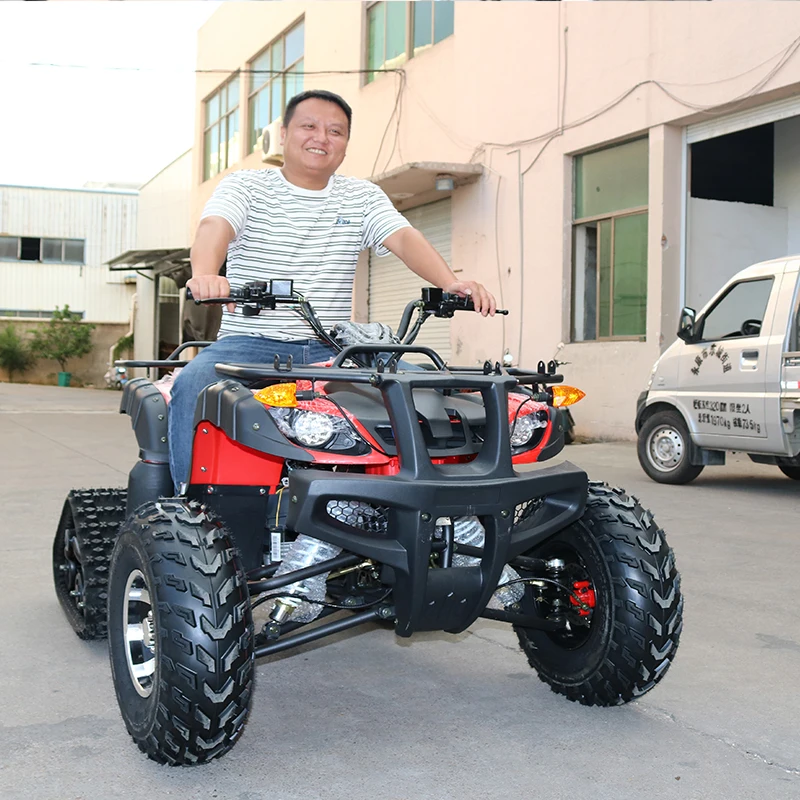 

200cc automatic chain drive four-wheel snowmobile ATV off-road vehicle, power 500-800W, suitable for adult use